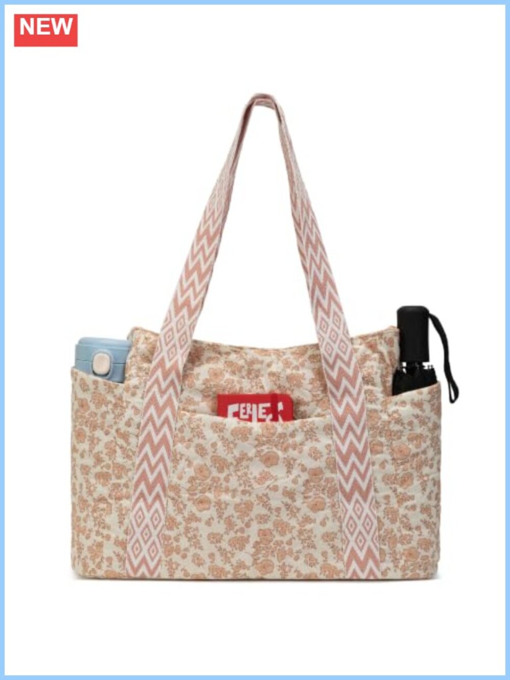 Puffer Tote Bag Lightweight Quilted Travel Gym Work Handbag